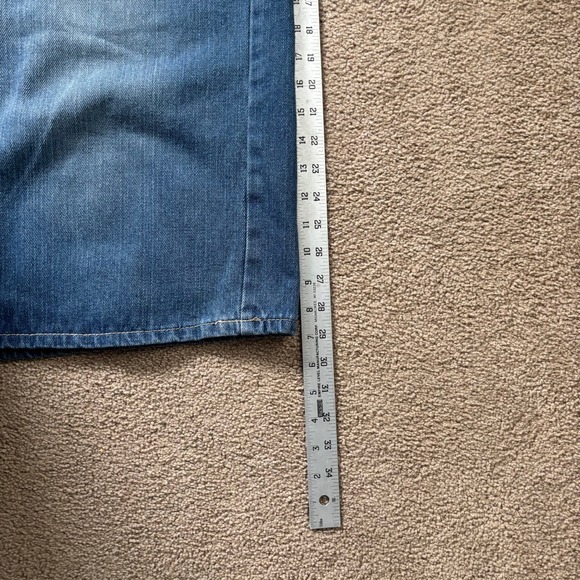 Y2K Old Skool Jean Shorts Jorts Mens 44 Blue Faded Baggy Skater Grunge - Picture 6 of 12